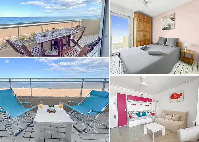 Balcon Vue Mer, Lumineux Et Parking Prive Canet-en-Roussillon